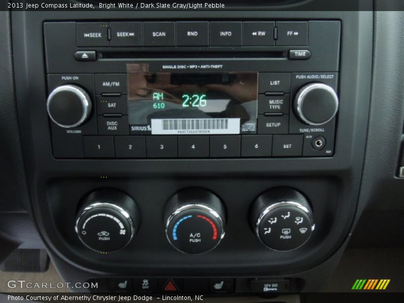 Controls of 2013 Compass Latitude