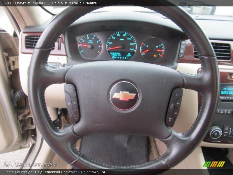 Gold Mist Metallic / Neutral 2010 Chevrolet Impala LT
