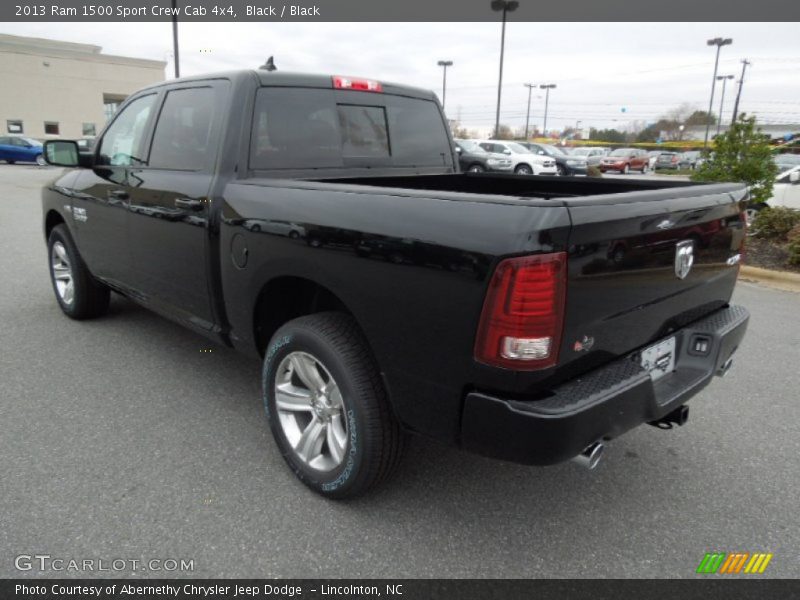 Black / Black 2013 Ram 1500 Sport Crew Cab 4x4