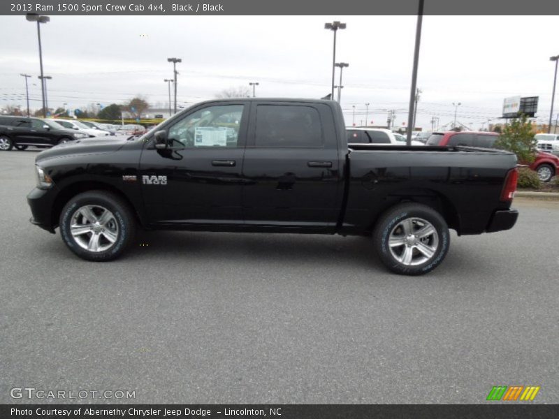 Black / Black 2013 Ram 1500 Sport Crew Cab 4x4