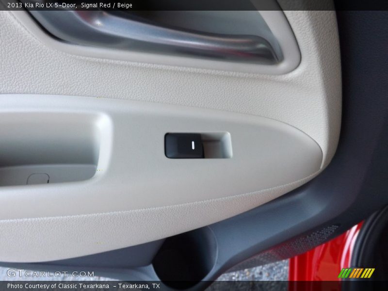 Signal Red / Beige 2013 Kia Rio LX 5-Door