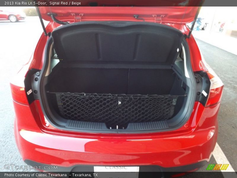 Signal Red / Beige 2013 Kia Rio LX 5-Door