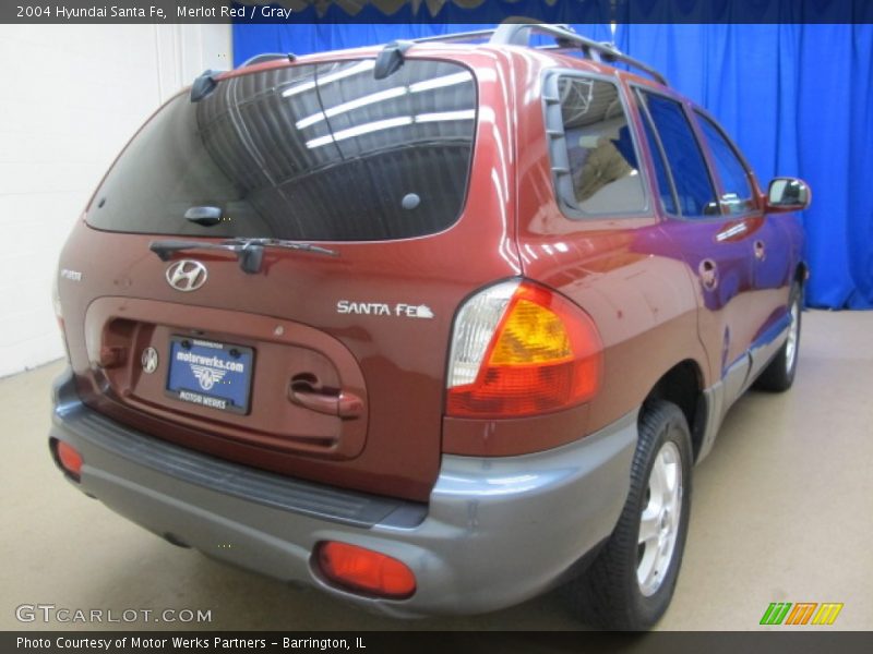 Merlot Red / Gray 2004 Hyundai Santa Fe