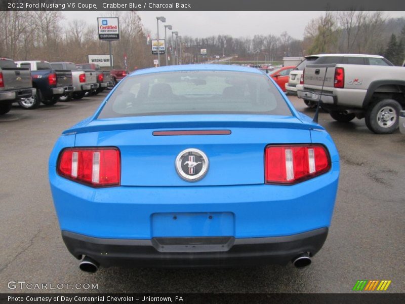 Grabber Blue / Charcoal Black 2012 Ford Mustang V6 Coupe