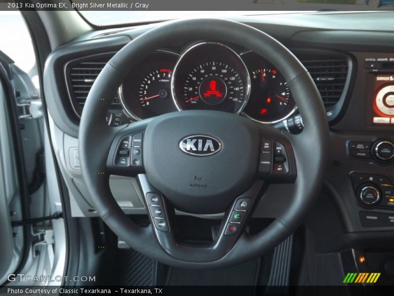 Bright Silver Metallic / Gray 2013 Kia Optima EX