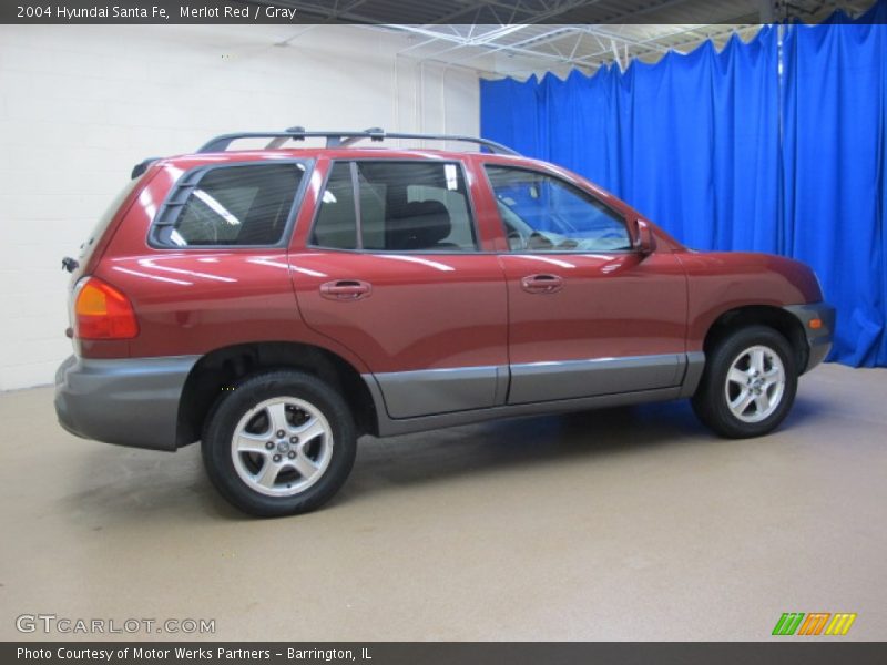 Merlot Red / Gray 2004 Hyundai Santa Fe