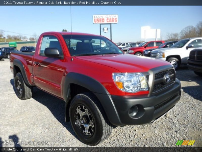 Barcelona Red Metallic / Graphite Gray 2011 Toyota Tacoma Regular Cab 4x4