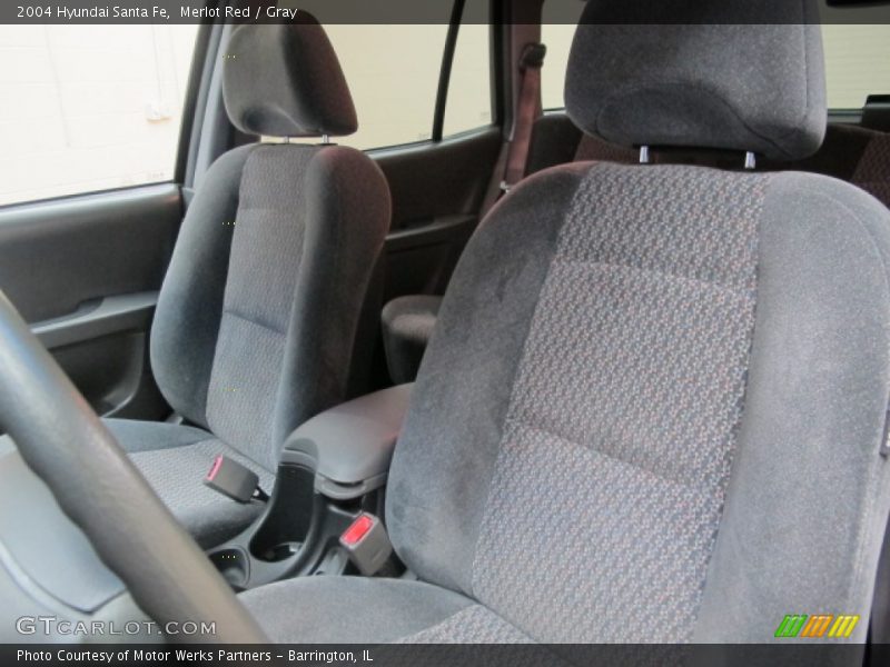 Merlot Red / Gray 2004 Hyundai Santa Fe