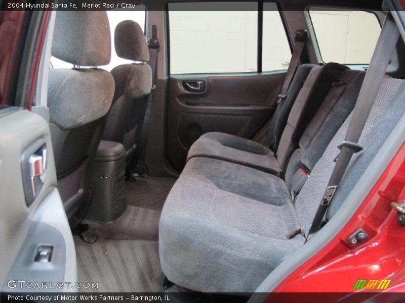 Merlot Red / Gray 2004 Hyundai Santa Fe