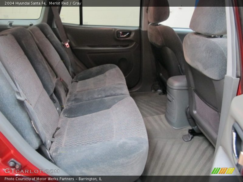 Merlot Red / Gray 2004 Hyundai Santa Fe