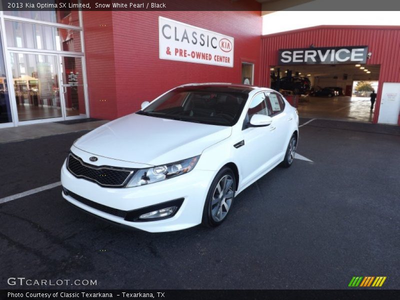 Snow White Pearl / Black 2013 Kia Optima SX Limited