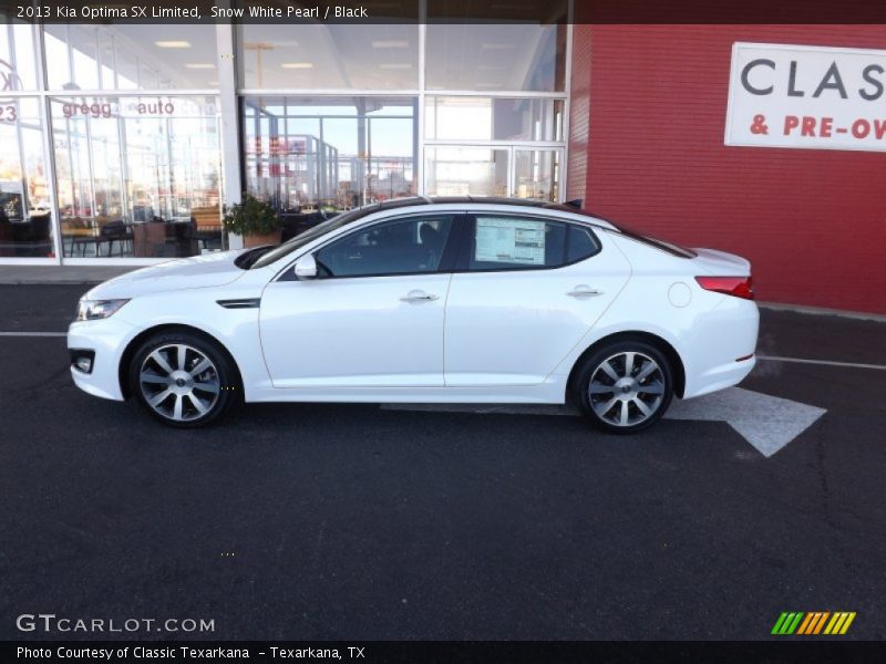 Snow White Pearl / Black 2013 Kia Optima SX Limited