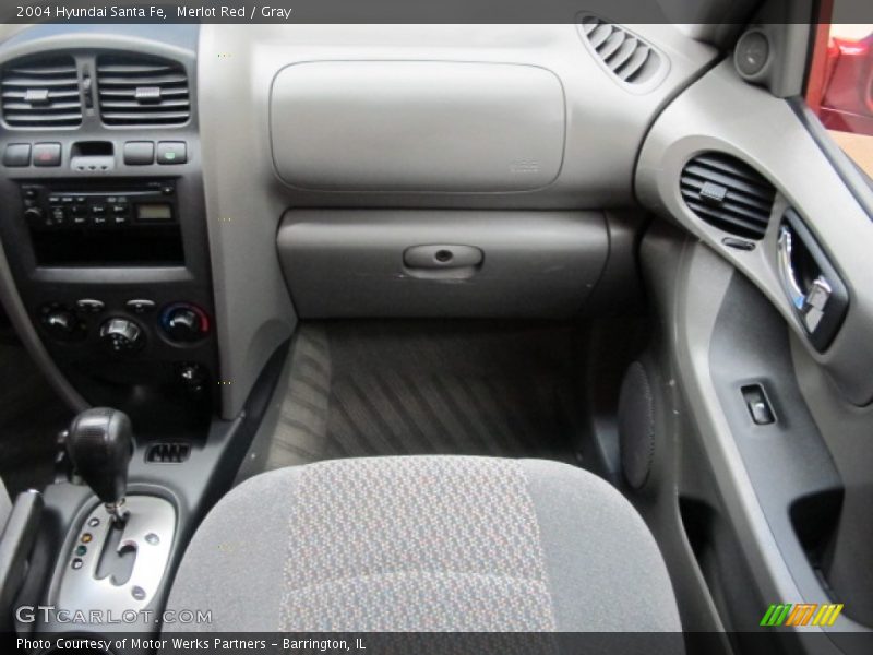 Merlot Red / Gray 2004 Hyundai Santa Fe