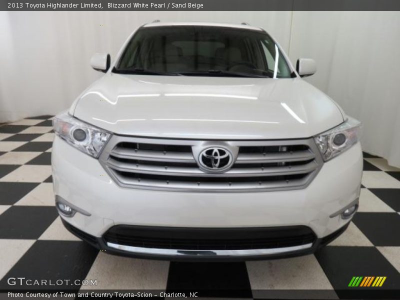 Blizzard White Pearl / Sand Beige 2013 Toyota Highlander Limited