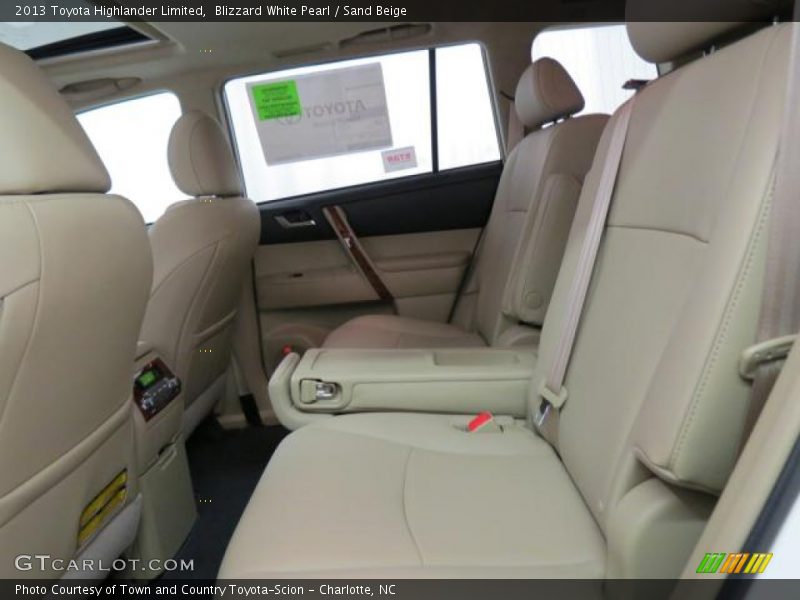 Blizzard White Pearl / Sand Beige 2013 Toyota Highlander Limited