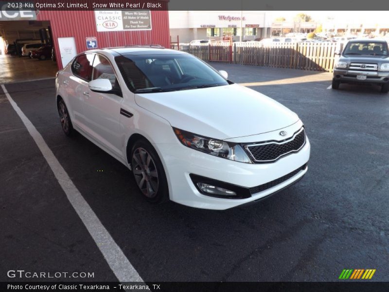 Snow White Pearl / Black 2013 Kia Optima SX Limited