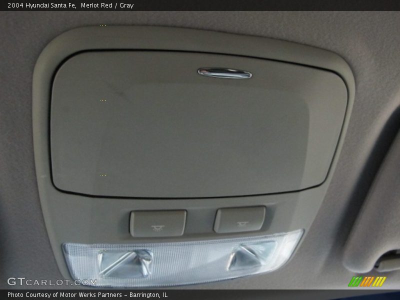 Merlot Red / Gray 2004 Hyundai Santa Fe