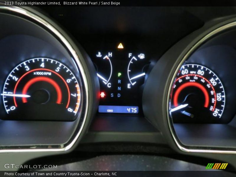 Blizzard White Pearl / Sand Beige 2013 Toyota Highlander Limited