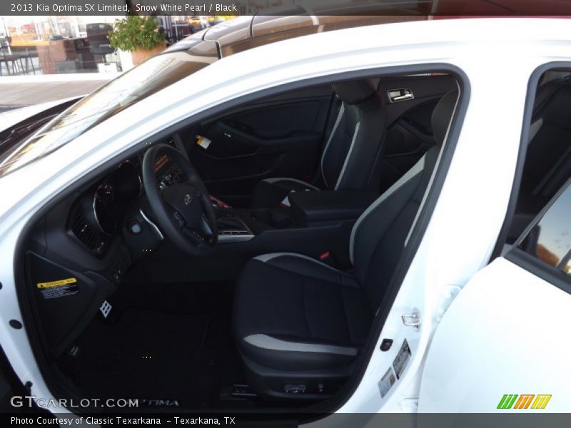 Snow White Pearl / Black 2013 Kia Optima SX Limited