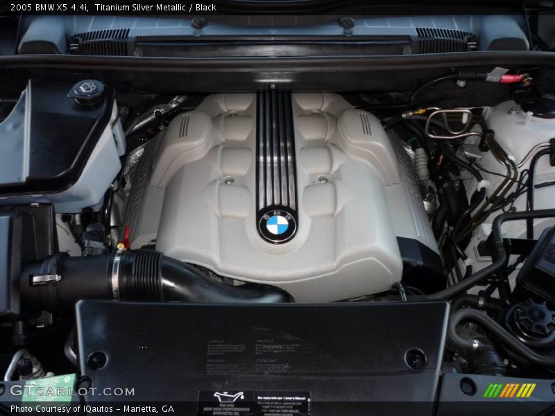 Titanium Silver Metallic / Black 2005 BMW X5 4.4i