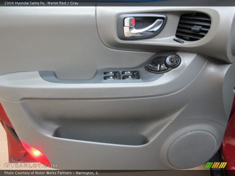 Merlot Red / Gray 2004 Hyundai Santa Fe