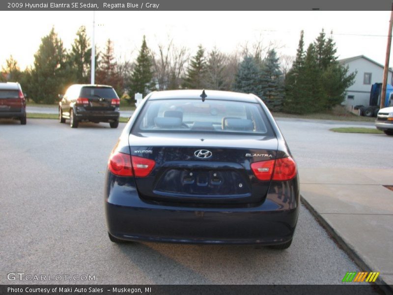 Regatta Blue / Gray 2009 Hyundai Elantra SE Sedan