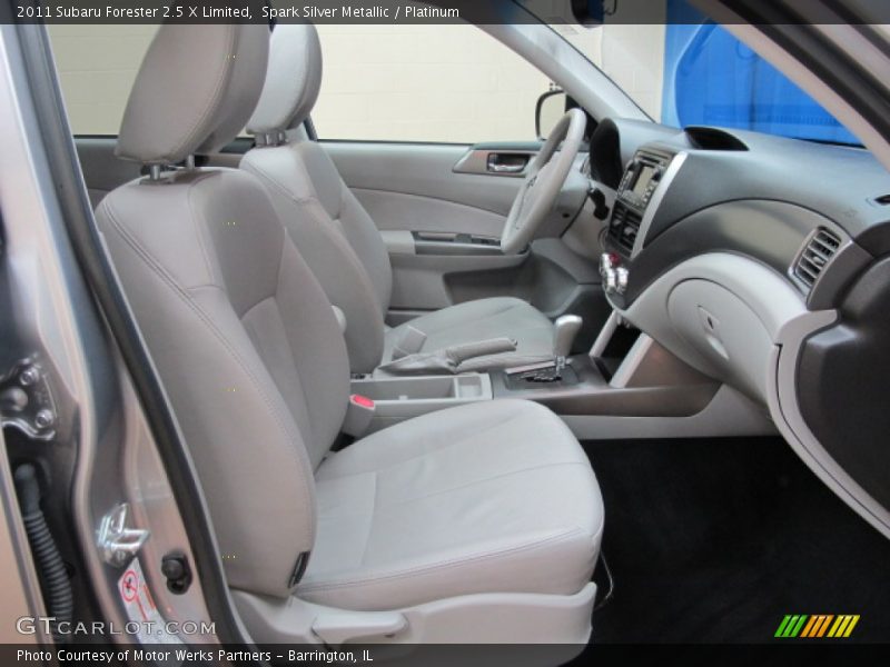 Front Seat of 2011 Forester 2.5 X Limited