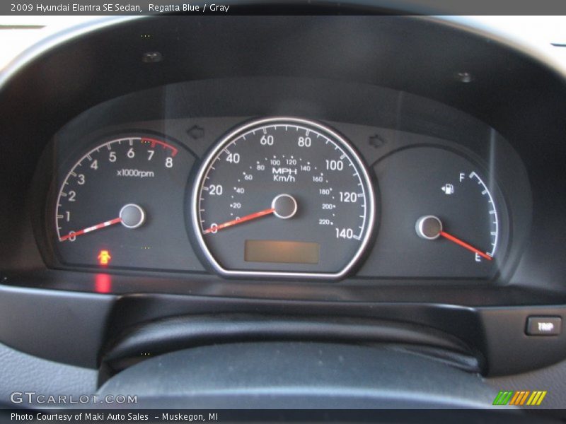 Regatta Blue / Gray 2009 Hyundai Elantra SE Sedan