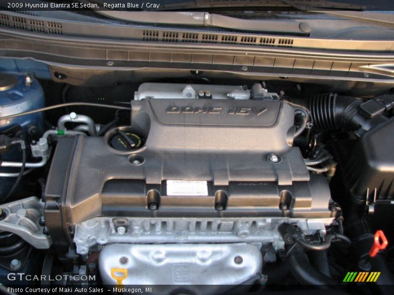 Regatta Blue / Gray 2009 Hyundai Elantra SE Sedan