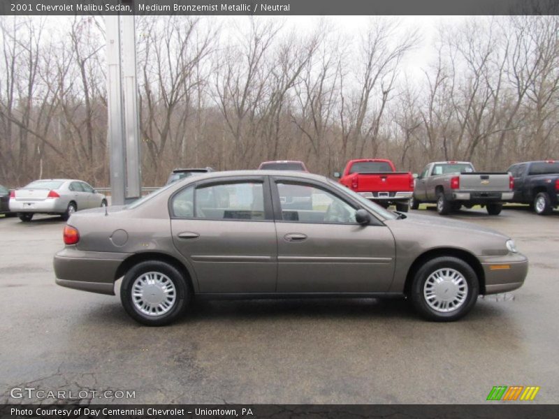 Medium Bronzemist Metallic / Neutral 2001 Chevrolet Malibu Sedan