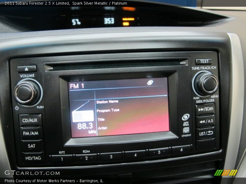 Controls of 2011 Forester 2.5 X Limited