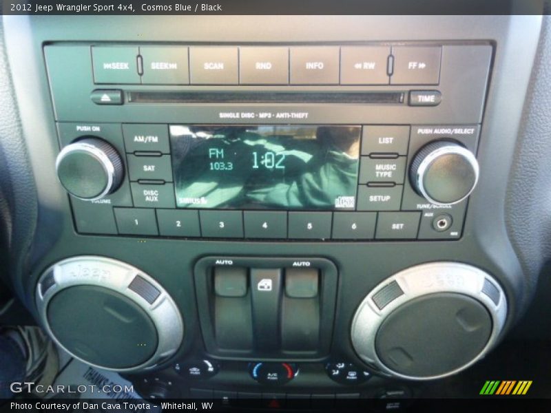 Cosmos Blue / Black 2012 Jeep Wrangler Sport 4x4