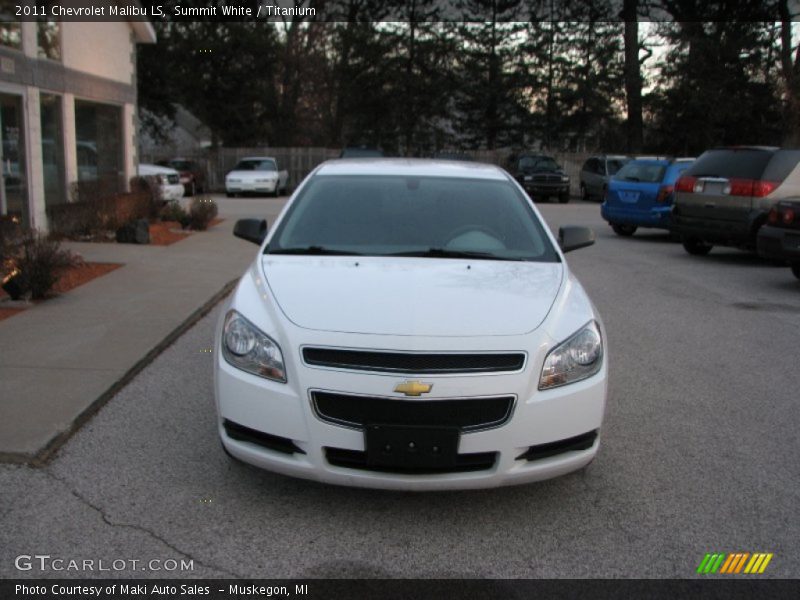 Summit White / Titanium 2011 Chevrolet Malibu LS