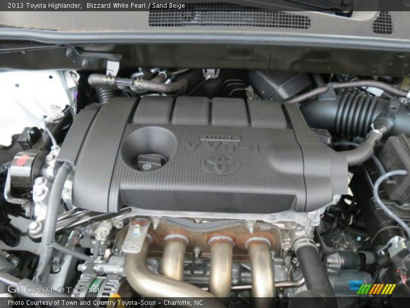 Blizzard White Pearl / Sand Beige 2013 Toyota Highlander