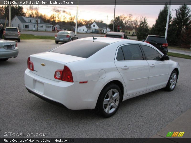 Summit White / Titanium 2011 Chevrolet Malibu LS