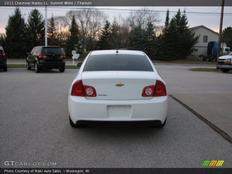 Summit White / Titanium 2011 Chevrolet Malibu LS