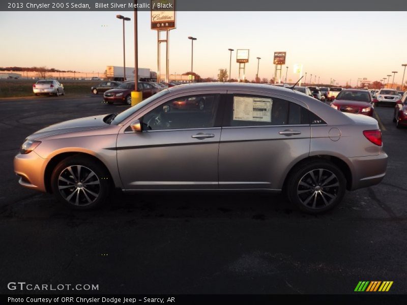 Billet Silver Metallic / Black 2013 Chrysler 200 S Sedan