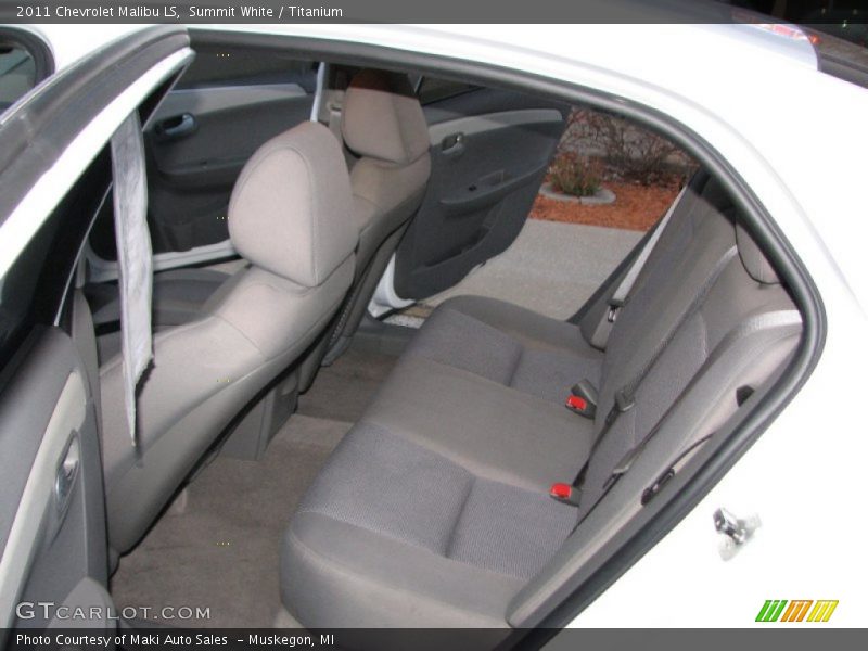 Summit White / Titanium 2011 Chevrolet Malibu LS