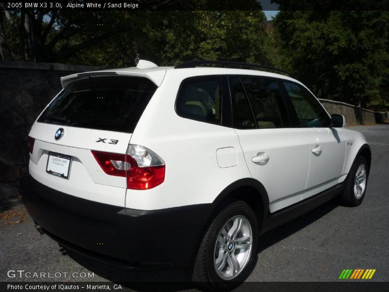 Alpine White / Sand Beige 2005 BMW X3 3.0i