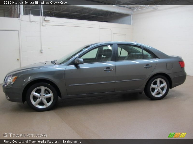 Willow Gray / Gray 2010 Hyundai Sonata SE