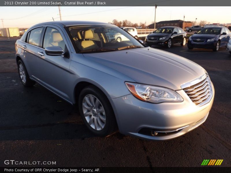 Crystal Blue Pearl / Black 2013 Chrysler 200 Limited Sedan