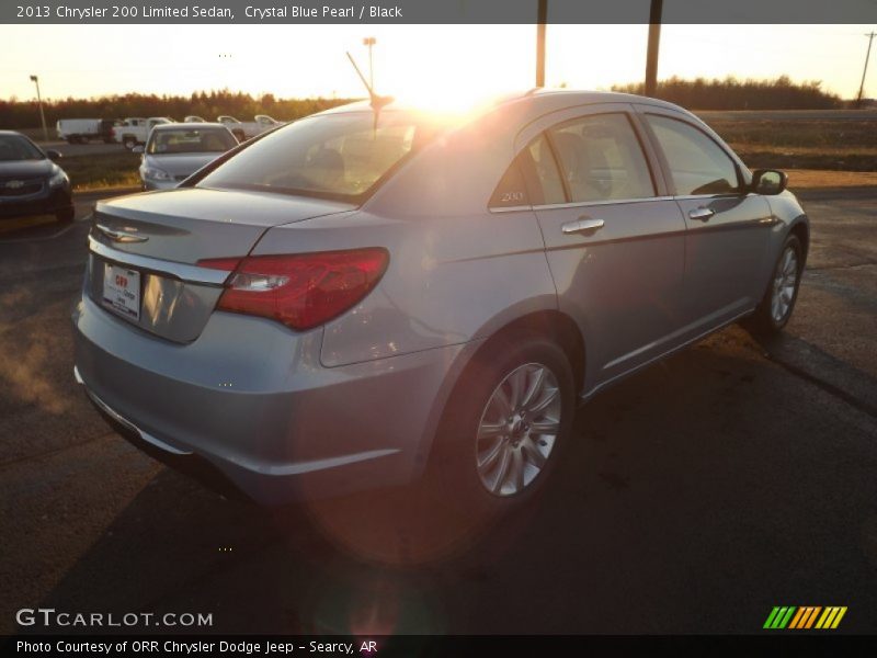 Crystal Blue Pearl / Black 2013 Chrysler 200 Limited Sedan