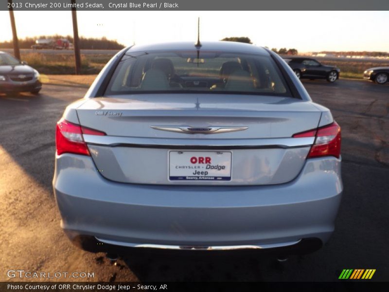 Crystal Blue Pearl / Black 2013 Chrysler 200 Limited Sedan