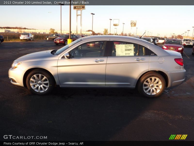 Crystal Blue Pearl / Black 2013 Chrysler 200 Limited Sedan