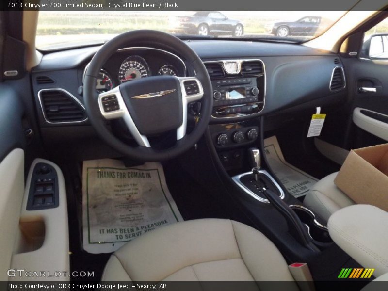 Crystal Blue Pearl / Black 2013 Chrysler 200 Limited Sedan