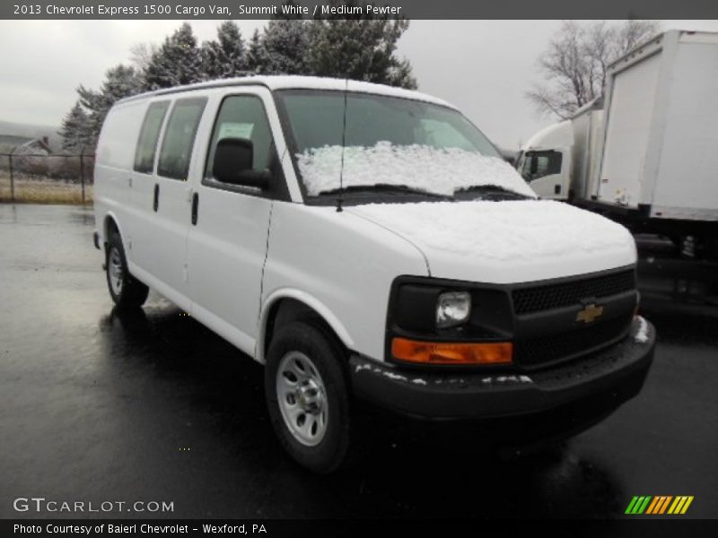 Summit White / Medium Pewter 2013 Chevrolet Express 1500 Cargo Van