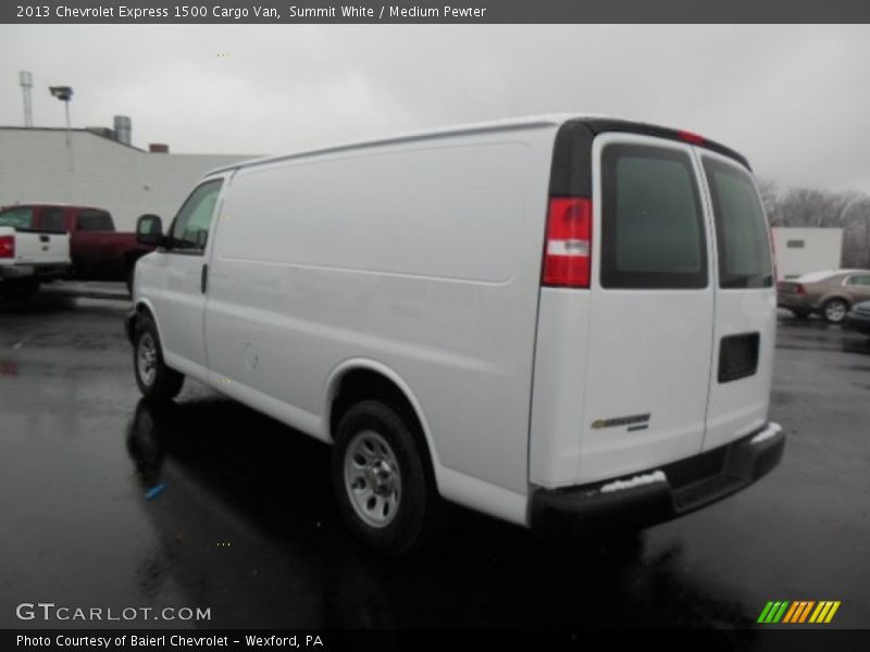 Summit White / Medium Pewter 2013 Chevrolet Express 1500 Cargo Van