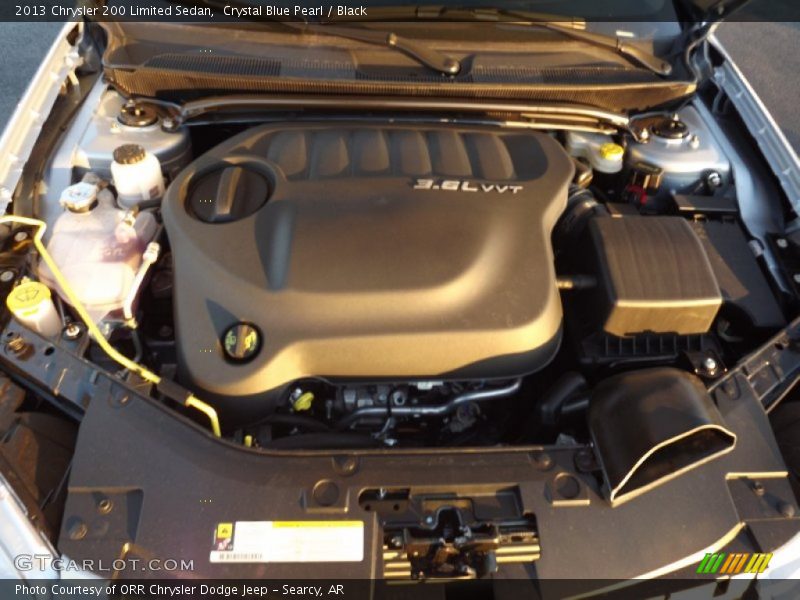 Crystal Blue Pearl / Black 2013 Chrysler 200 Limited Sedan