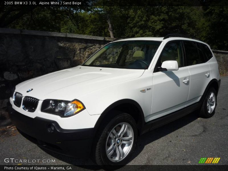 Alpine White / Sand Beige 2005 BMW X3 3.0i