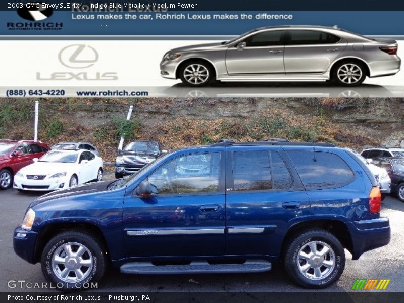 Indigo Blue Metallic / Medium Pewter 2003 GMC Envoy SLE 4x4
